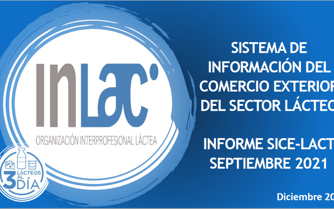 Sistema de información del comercio exterior del sector lácteo español (septiembre 2021)
