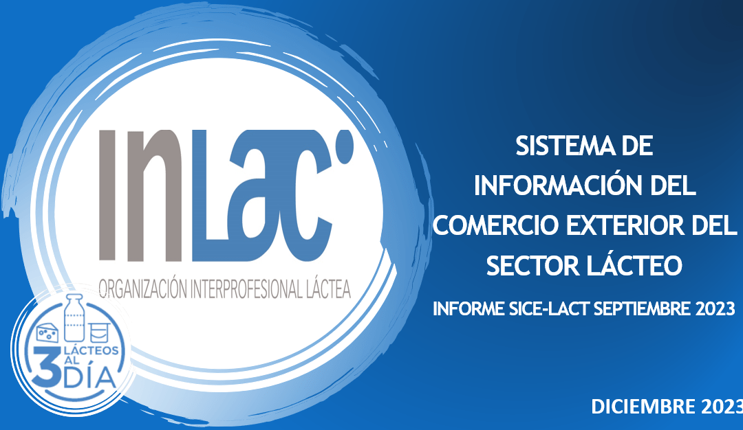 Sistema de información del comercio exterior del sector lácteo español (septiembre 2023)